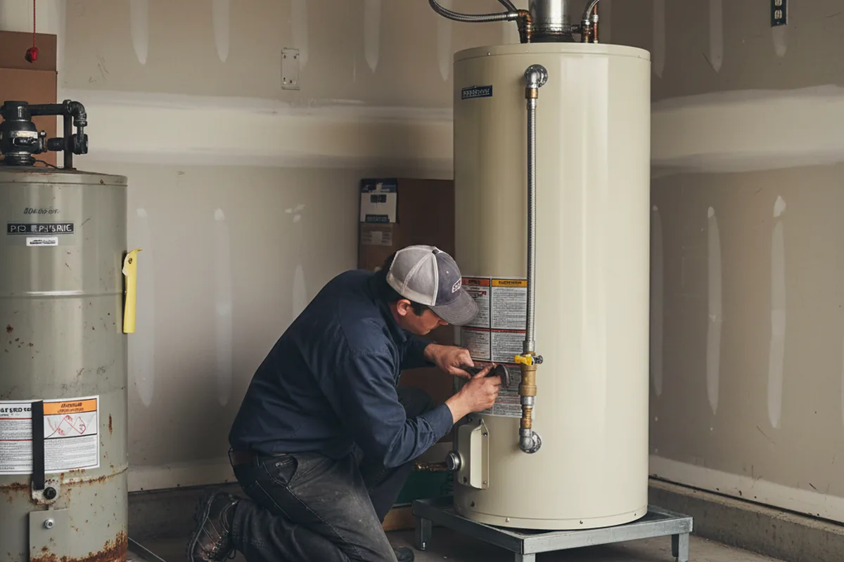 Water heater and shutoff valve replacement in Beersheba Springs